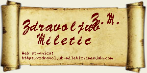 Zdravoljub Miletić vizit kartica